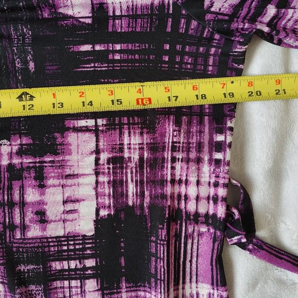 Purple Tunic with Tie Waist - Picture 7 of 8